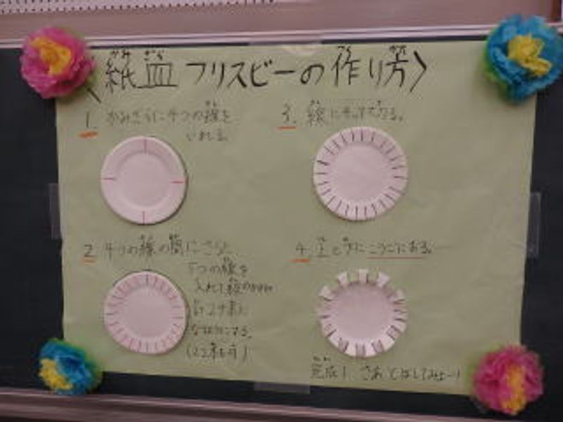 「紙皿フリスビー」♪