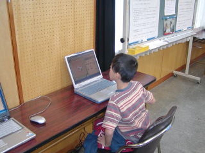 パソコンで練習…