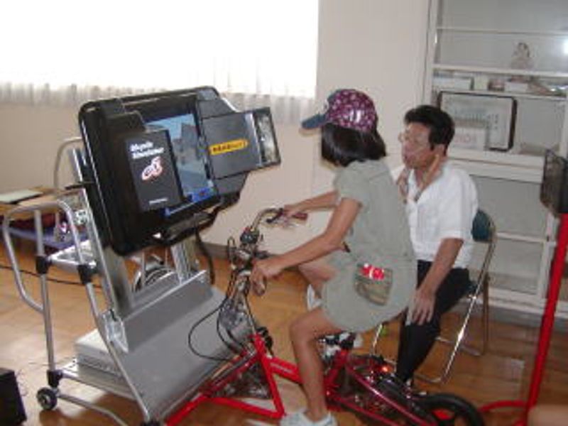 自転車シミュレーター（浜松市道路課）