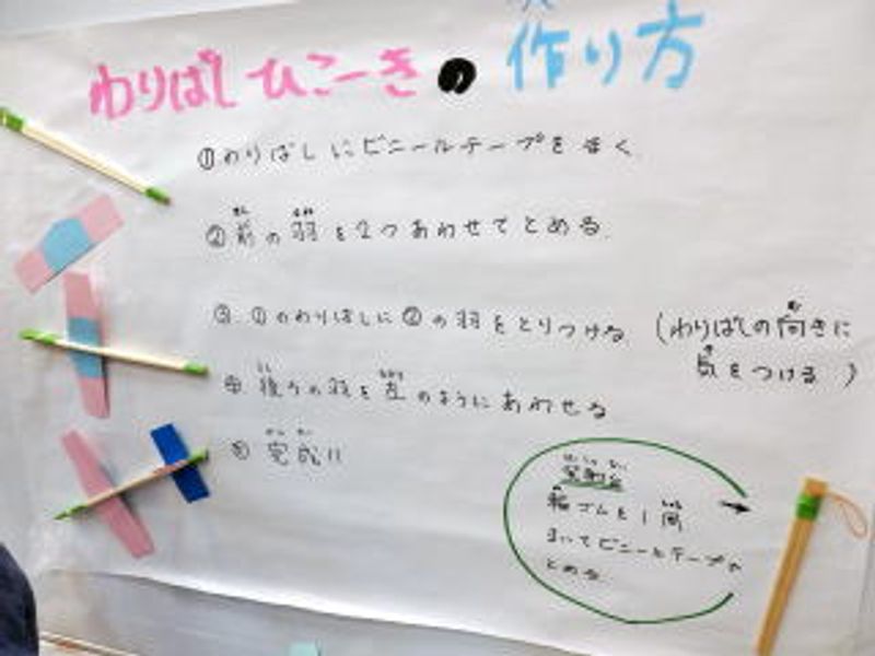 「わりばしひこーき」 と…
