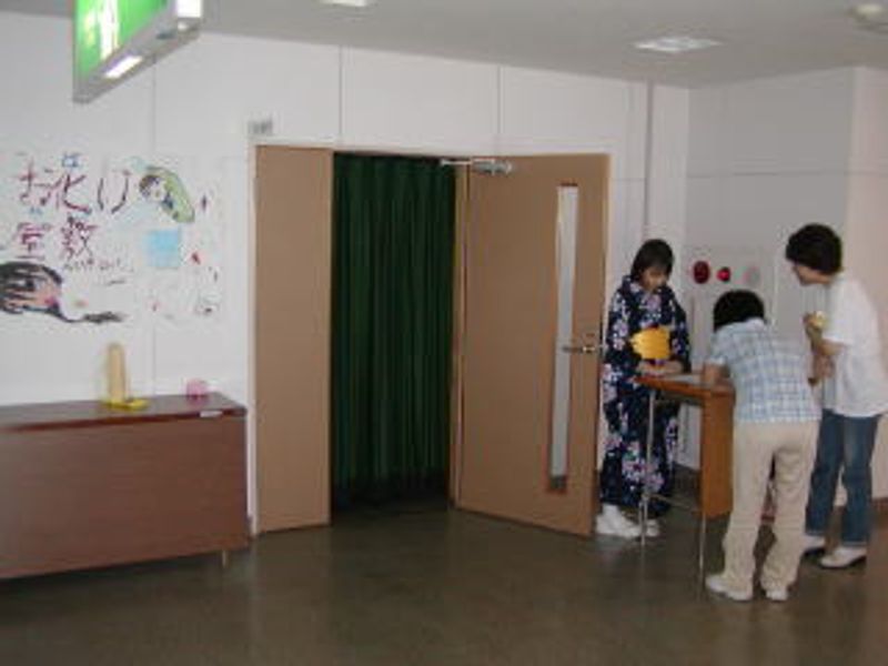 こちらは…出口