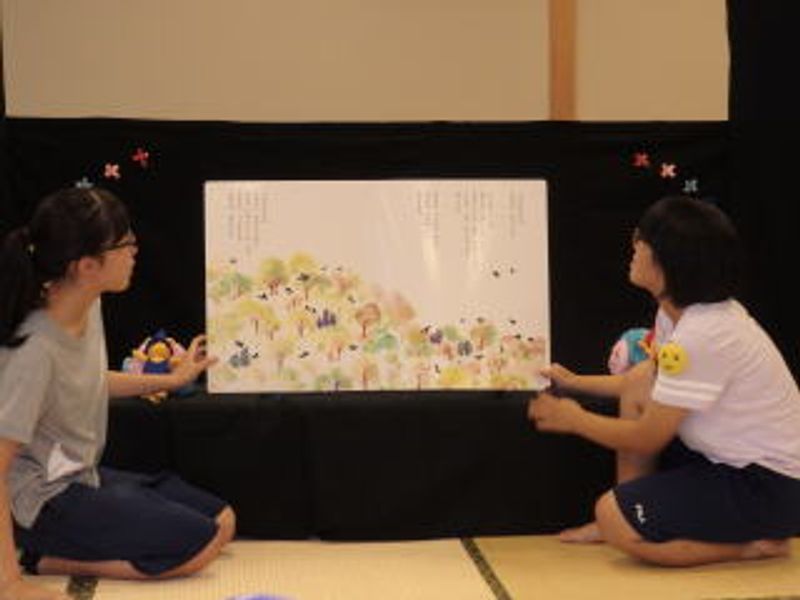 大型絵本「からすのパンやさん」♪