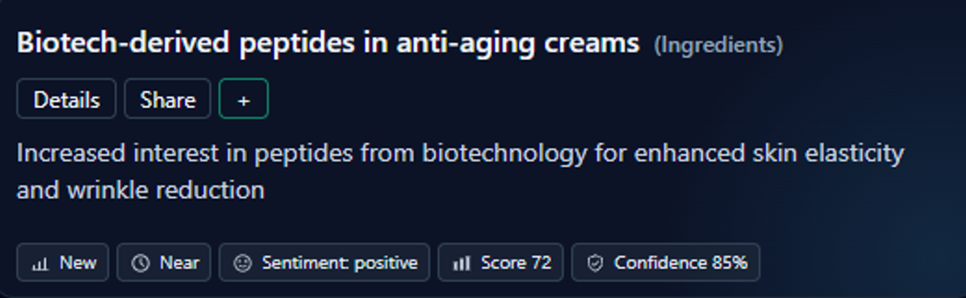 Biotech Peptides in Anti-Aging Creams