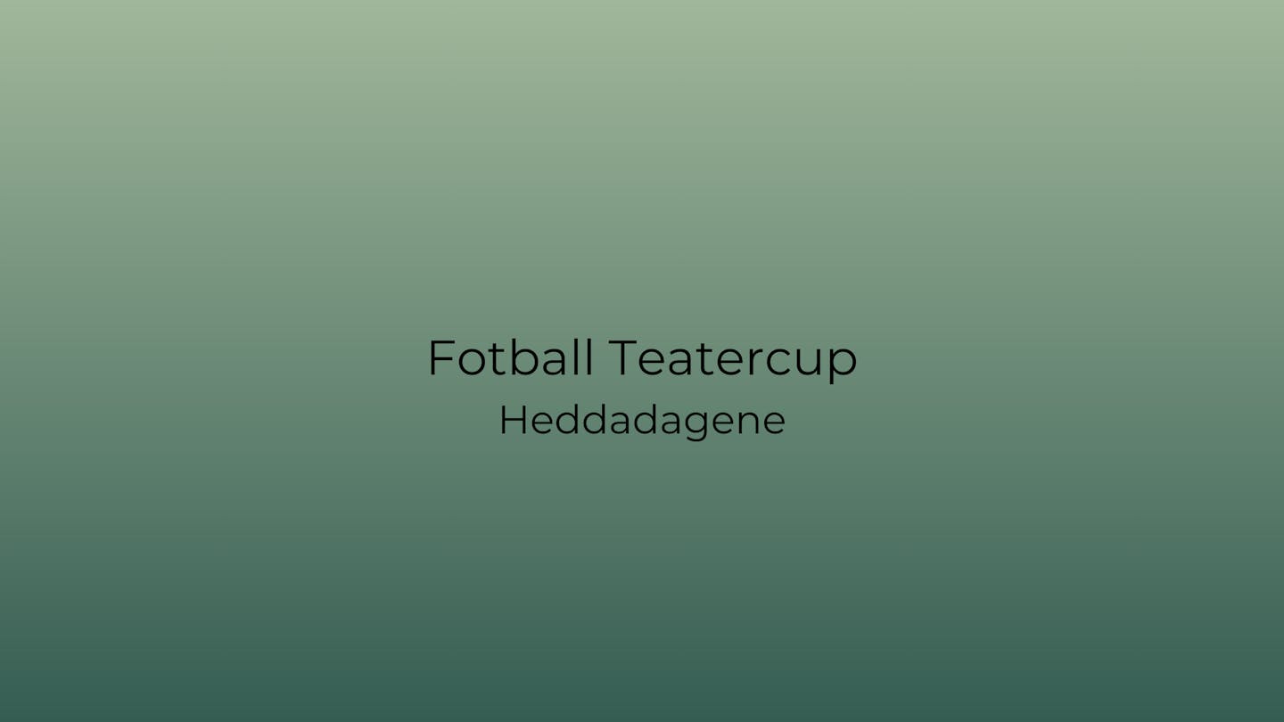 Cover image for Fotball Teatercup