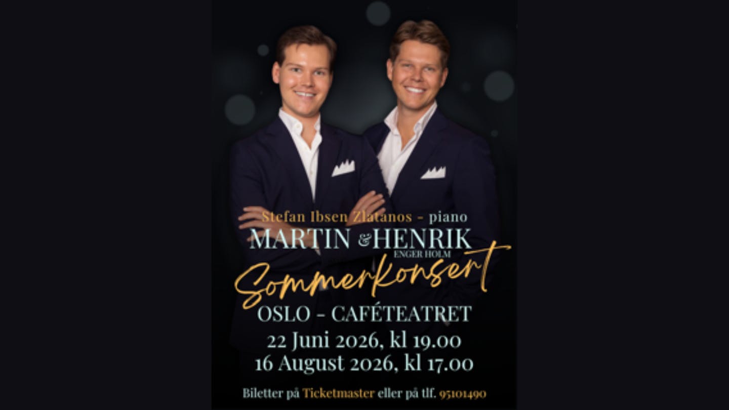 Cover image for Sommerkonsert med Martin og Henrik Enger holm