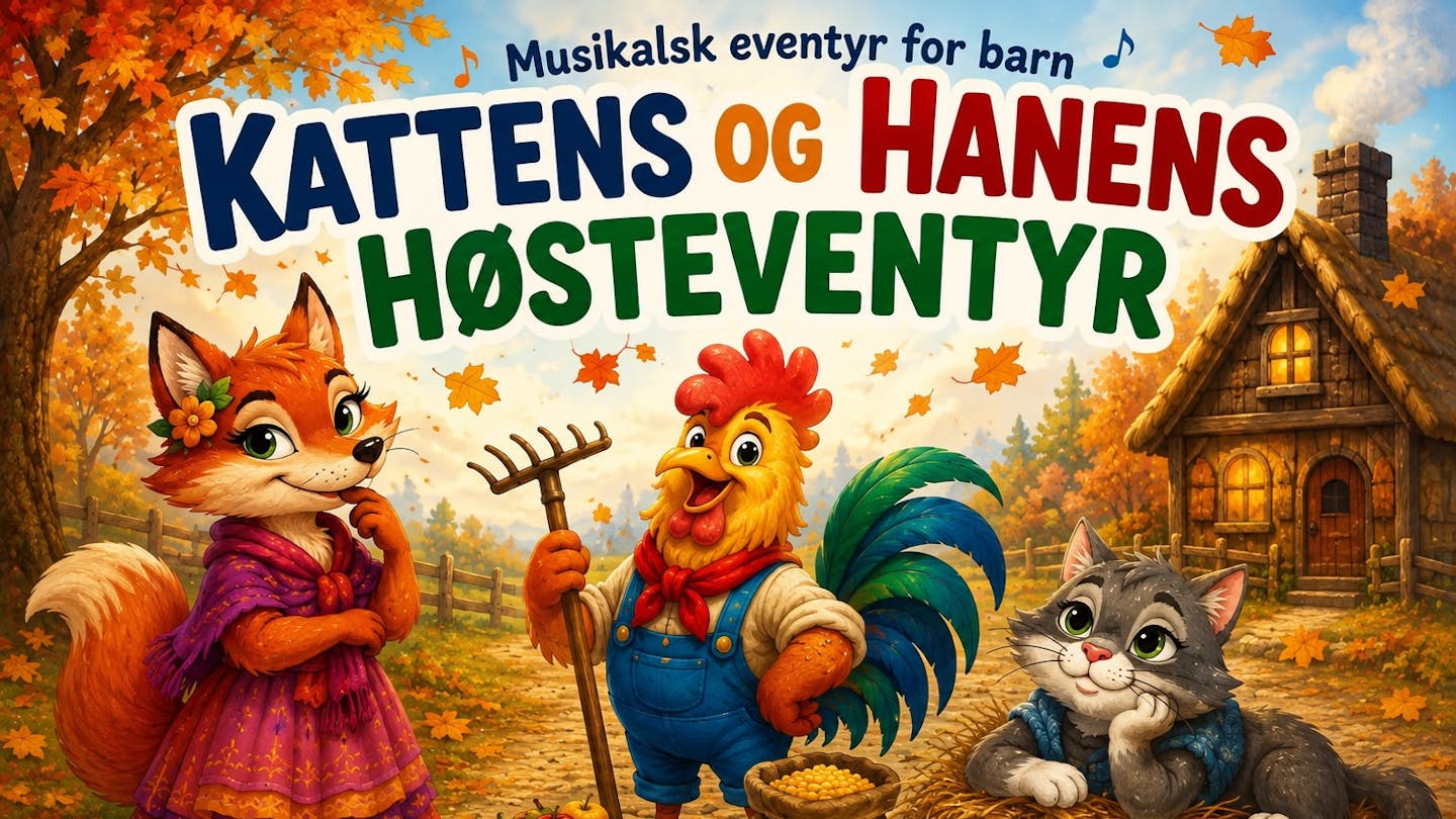 Cover image for Kattens og Hanens høsteventyr