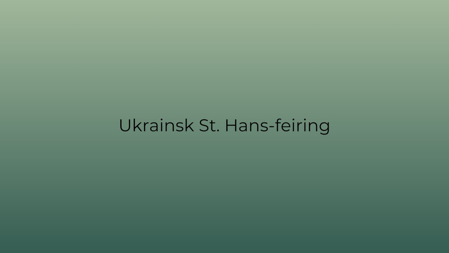 Cover image for Ukrainsk St. Hans-feiring