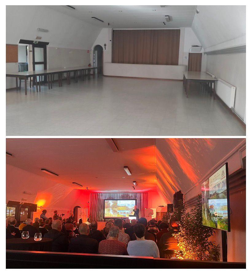 Een parochiezaal wordt een sfeervolle eventlocatie — Baillet Latour Prijs voor het Leefmilieu 2025