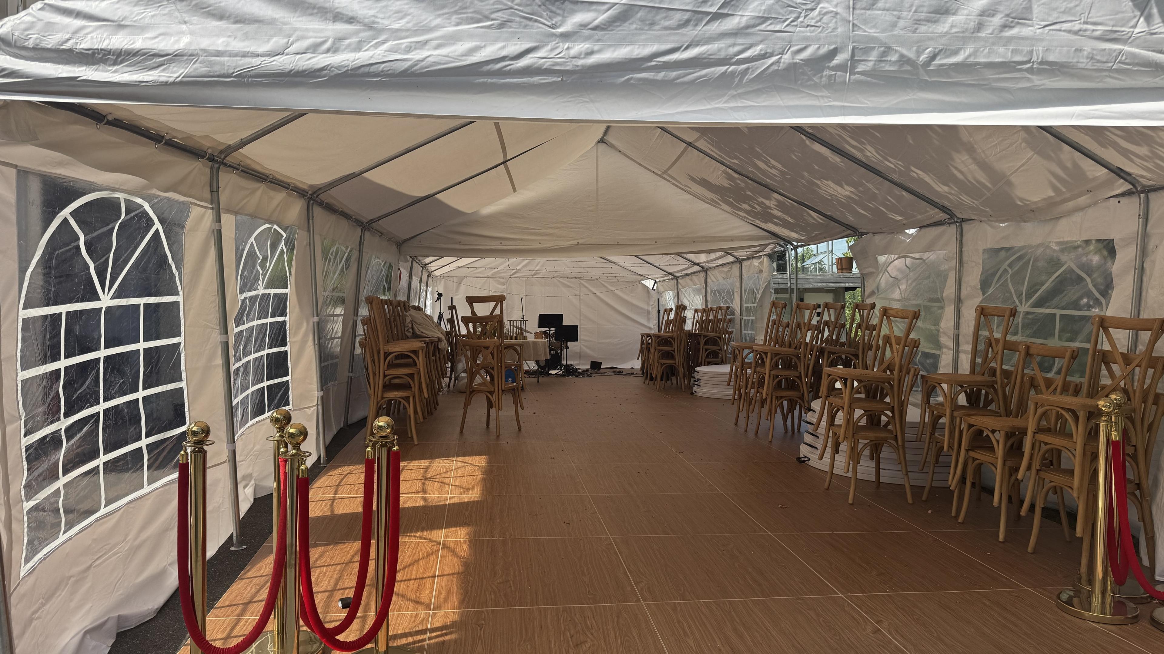 Partytelt Partytelt 5x16 PVC - døgnleie