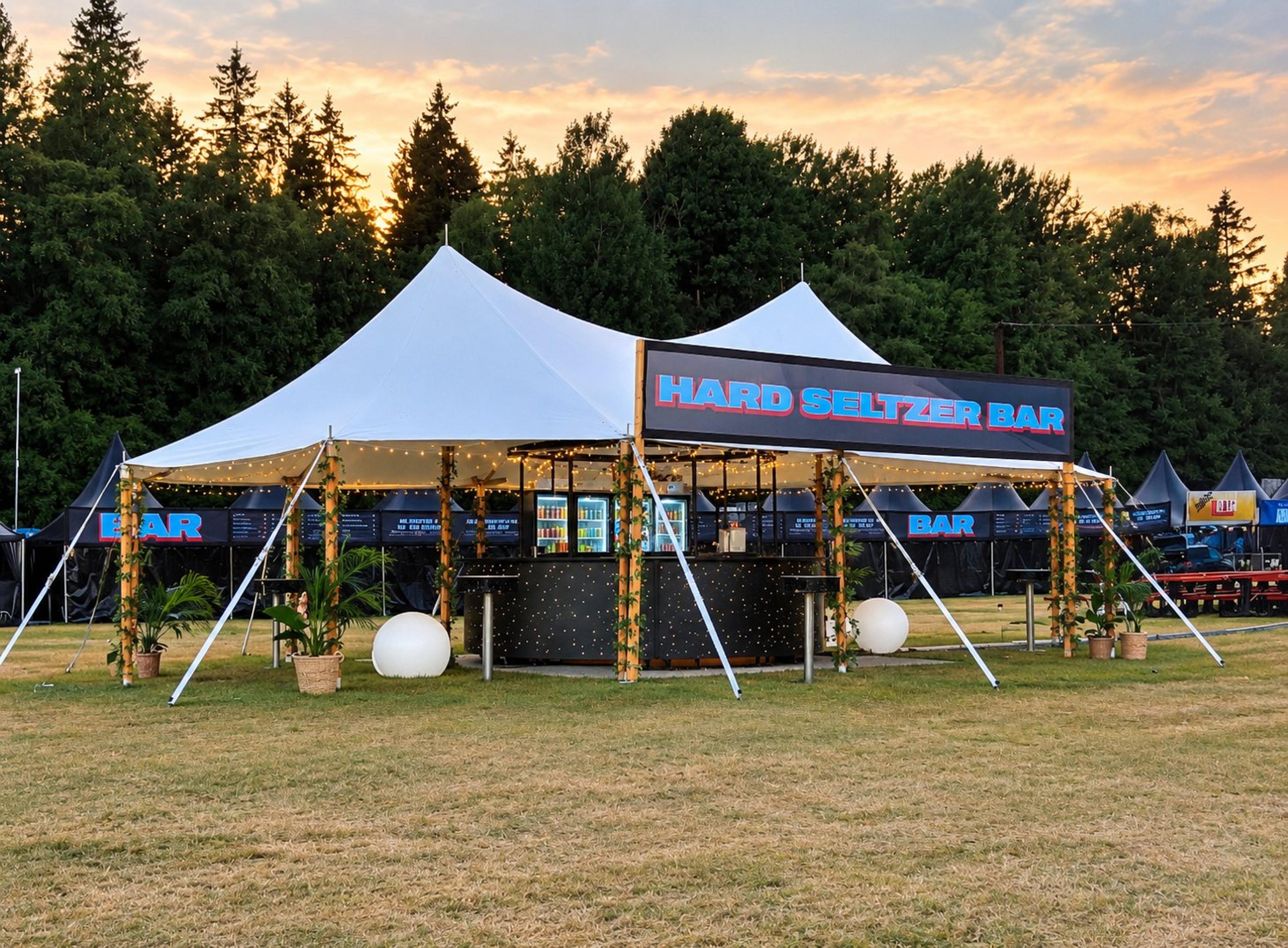 8x14 m seildukstelt