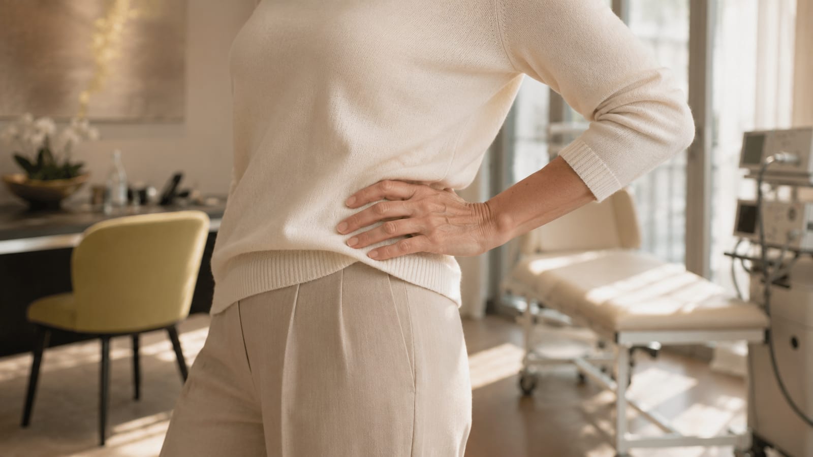 Fraktionierte CO₂-Lasertherapie (FemiLift) im Menopause Zentrum – nicht-hormonelle Behandlung von vulvovaginaler Atrophie durch Stimulation der Kollagenneubildung.