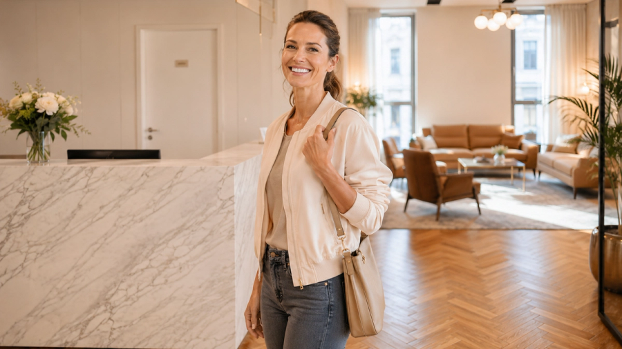 Frau in der Perimenopause