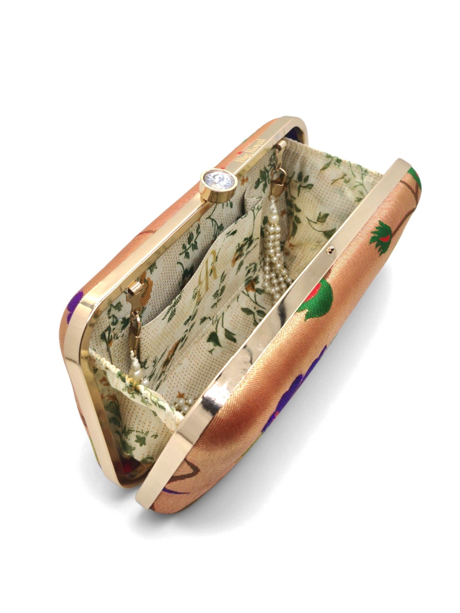 Paithani Silk Ethnic Box Clutch image 5
