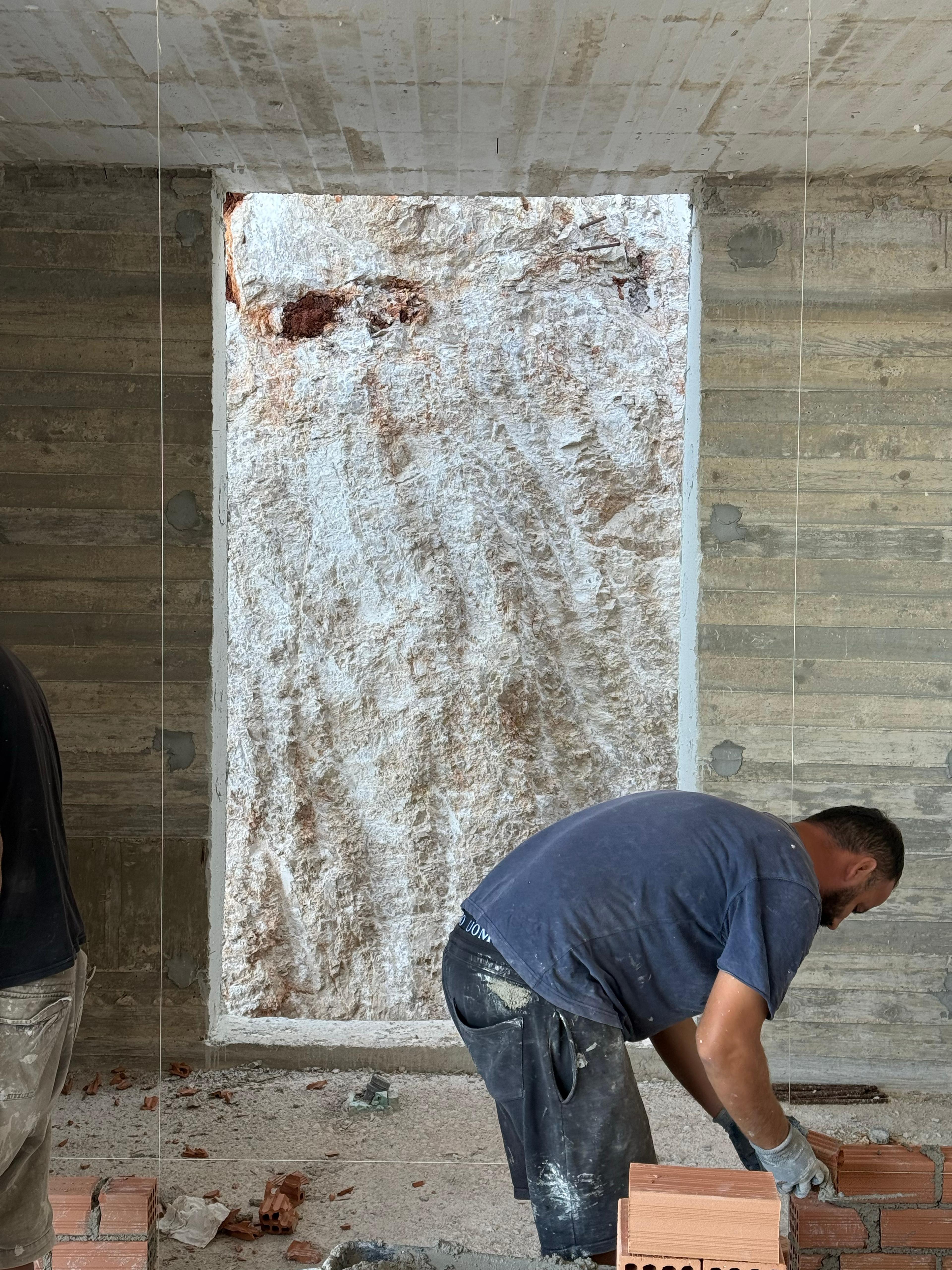 Bathroom during construction