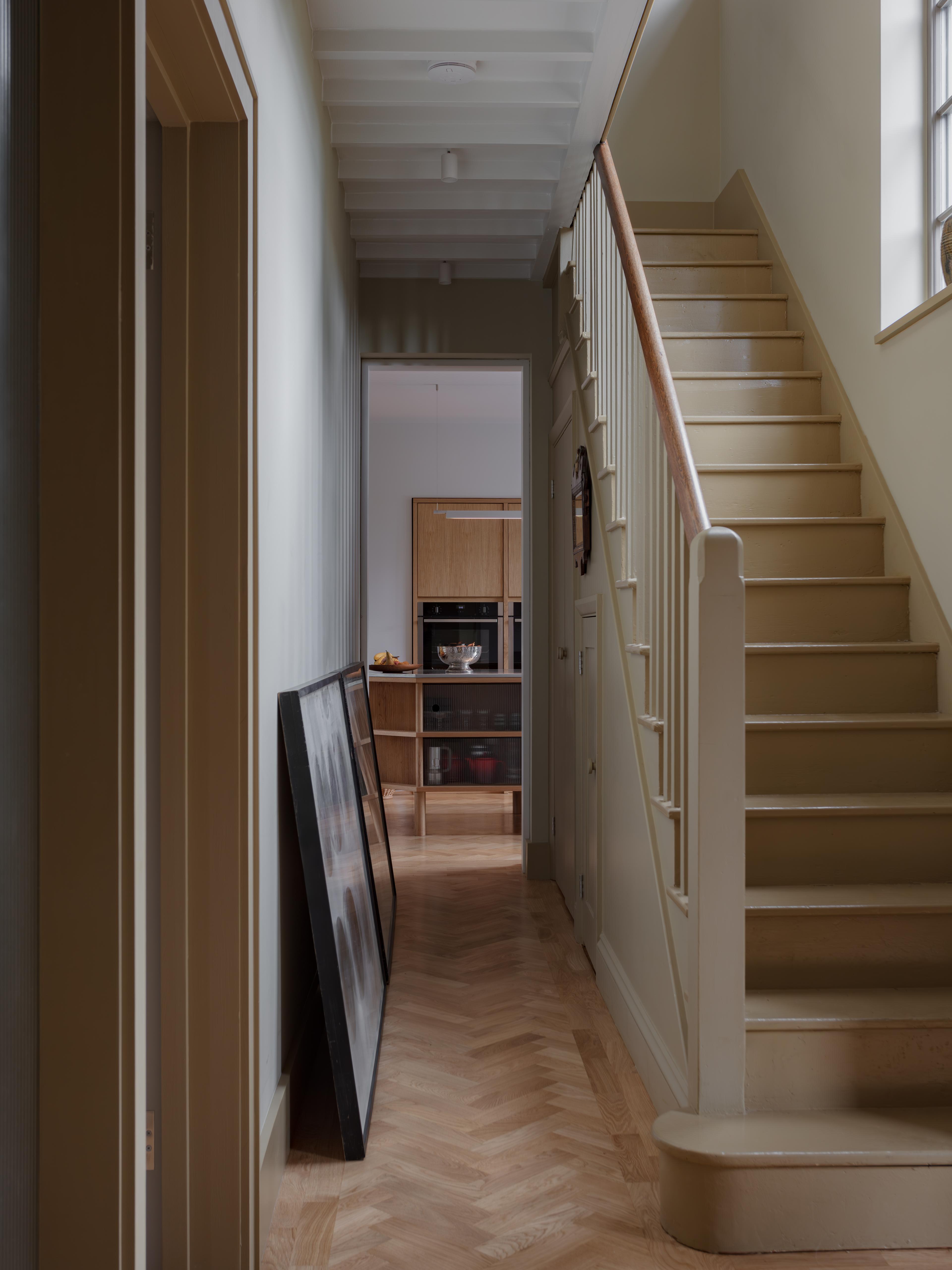 View of the hallway leading to the kitchen