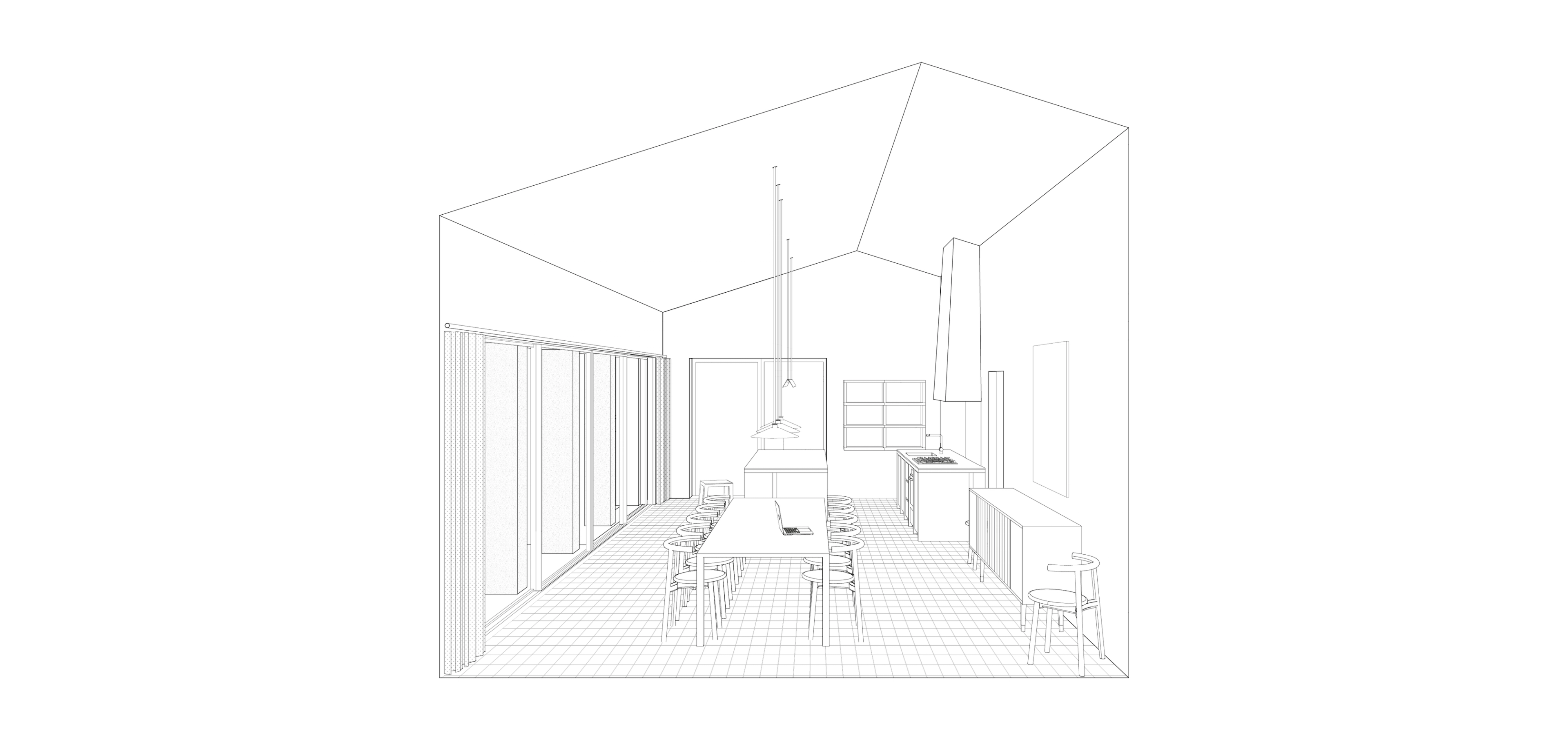 Kitchen and dining room