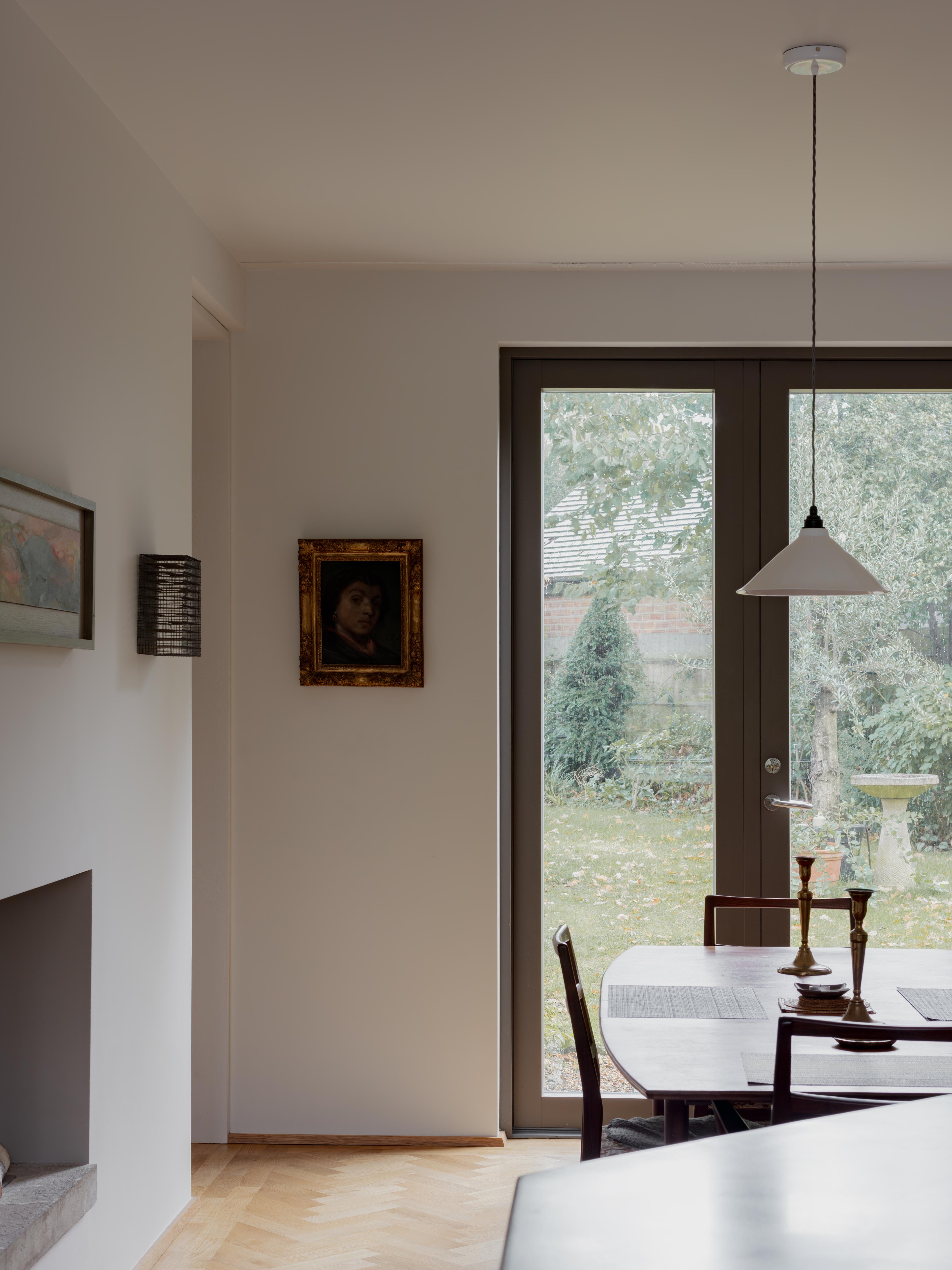 View from kitchen towards dining room and garden