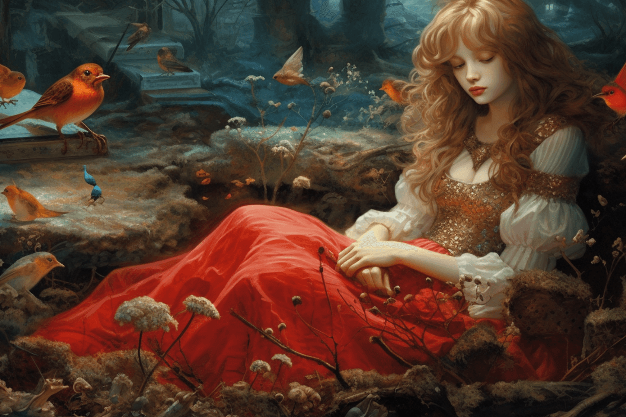 MJ Prompt: nostalgic for a fairytale --ar 24:10