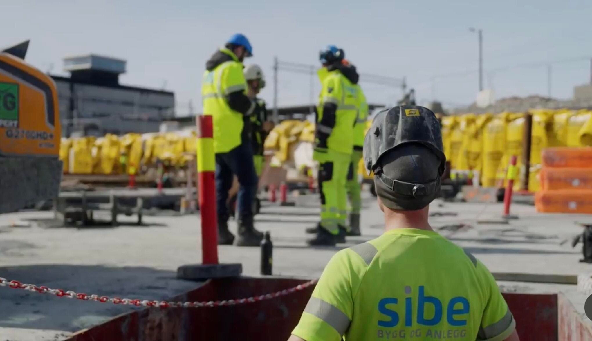 Betongarbeidere på prosjekt Nye Drammen Sykehus og Drammen Helsepark