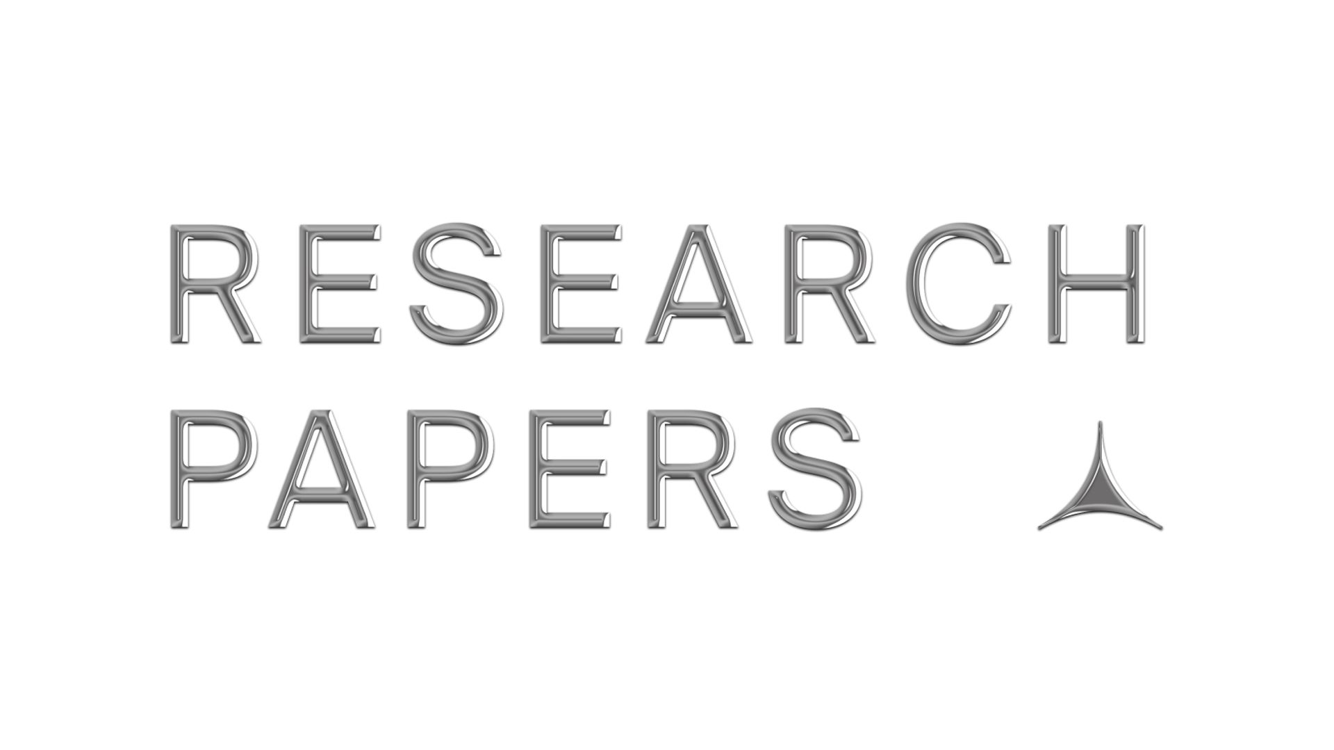 RESEARCH PAPERS text and abstract symbol.