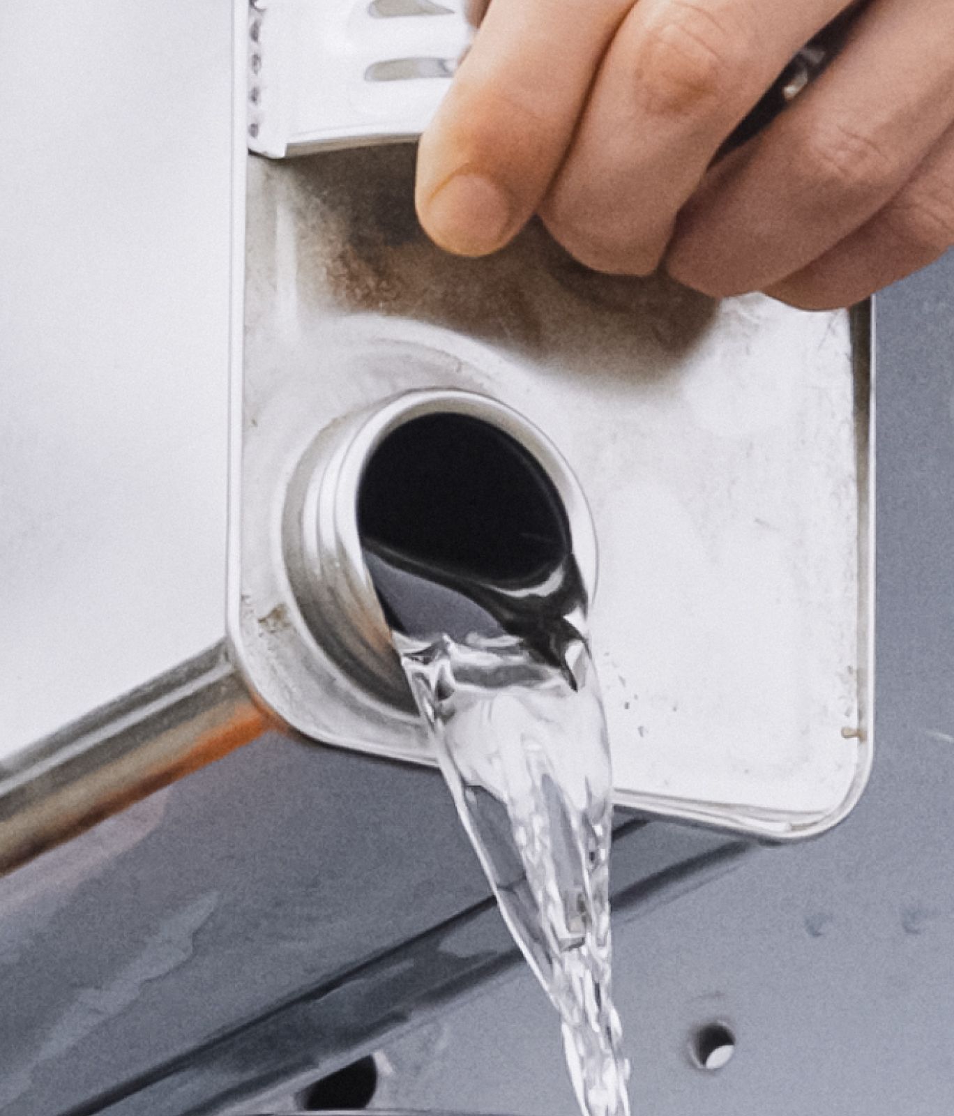 AIRMADE Diesel being poured out of a canister
