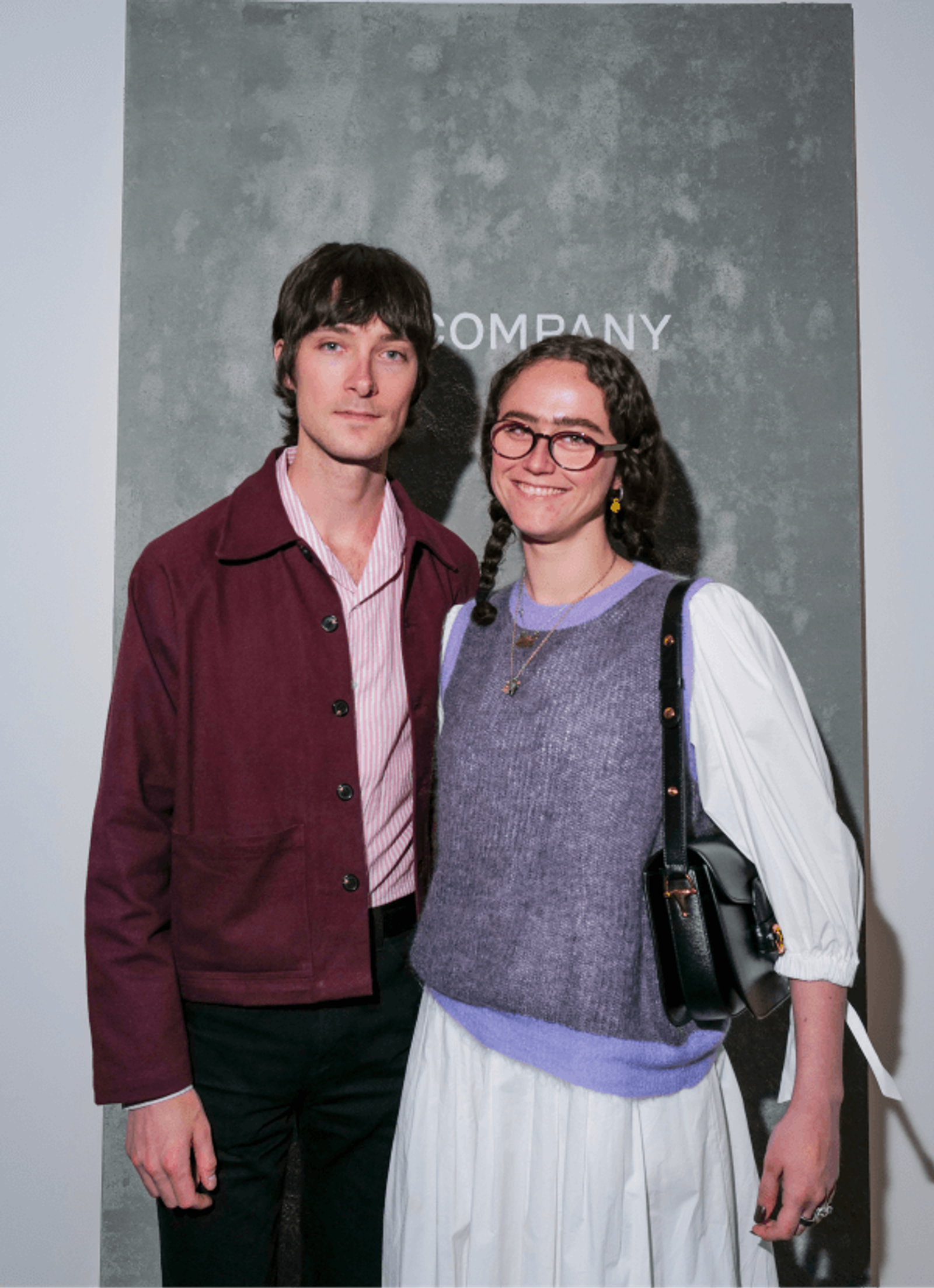 Two guests posing for an image at AIRCO/AIR COMPANY Fragrance dinner