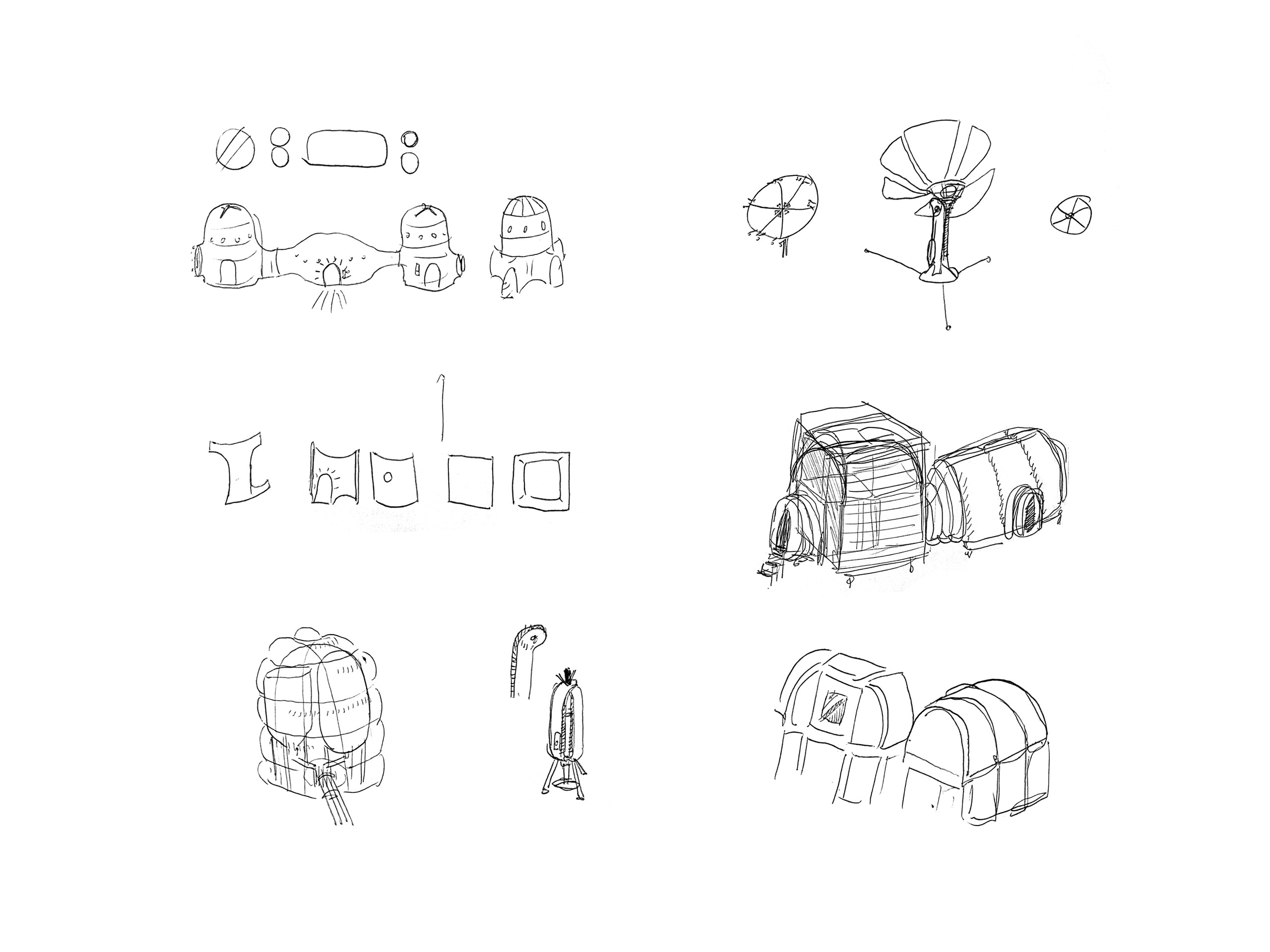 sketches of what a carbon conversion system might look on Mars