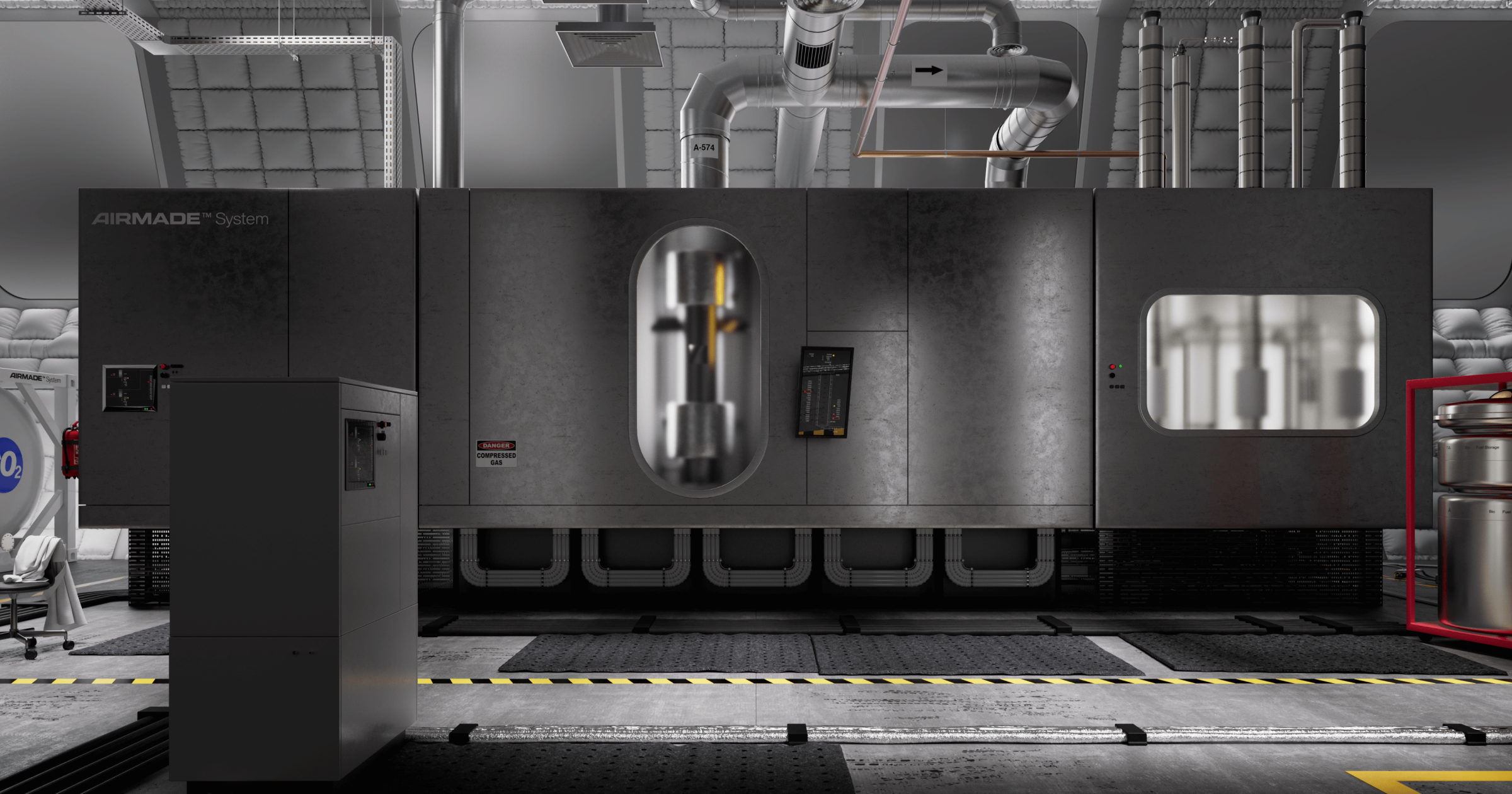 AIRCO (formerly AIR COMPANY)'s technology on a facility in Mars. Silver technology. 