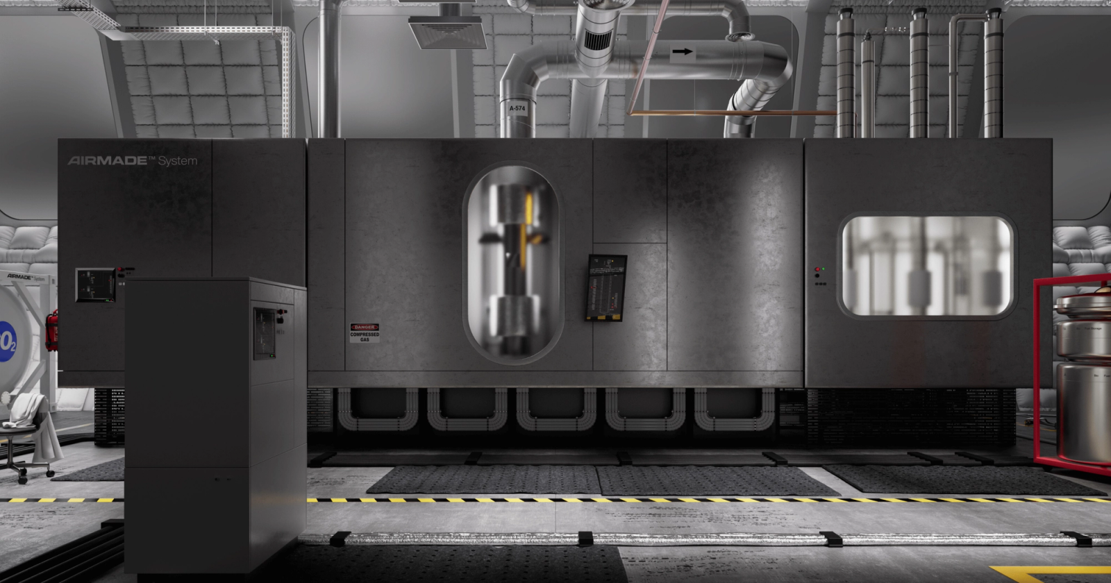 AIRCO (formerly AIR COMPANY)'s technology on a facility in Mars. Silver technology. 