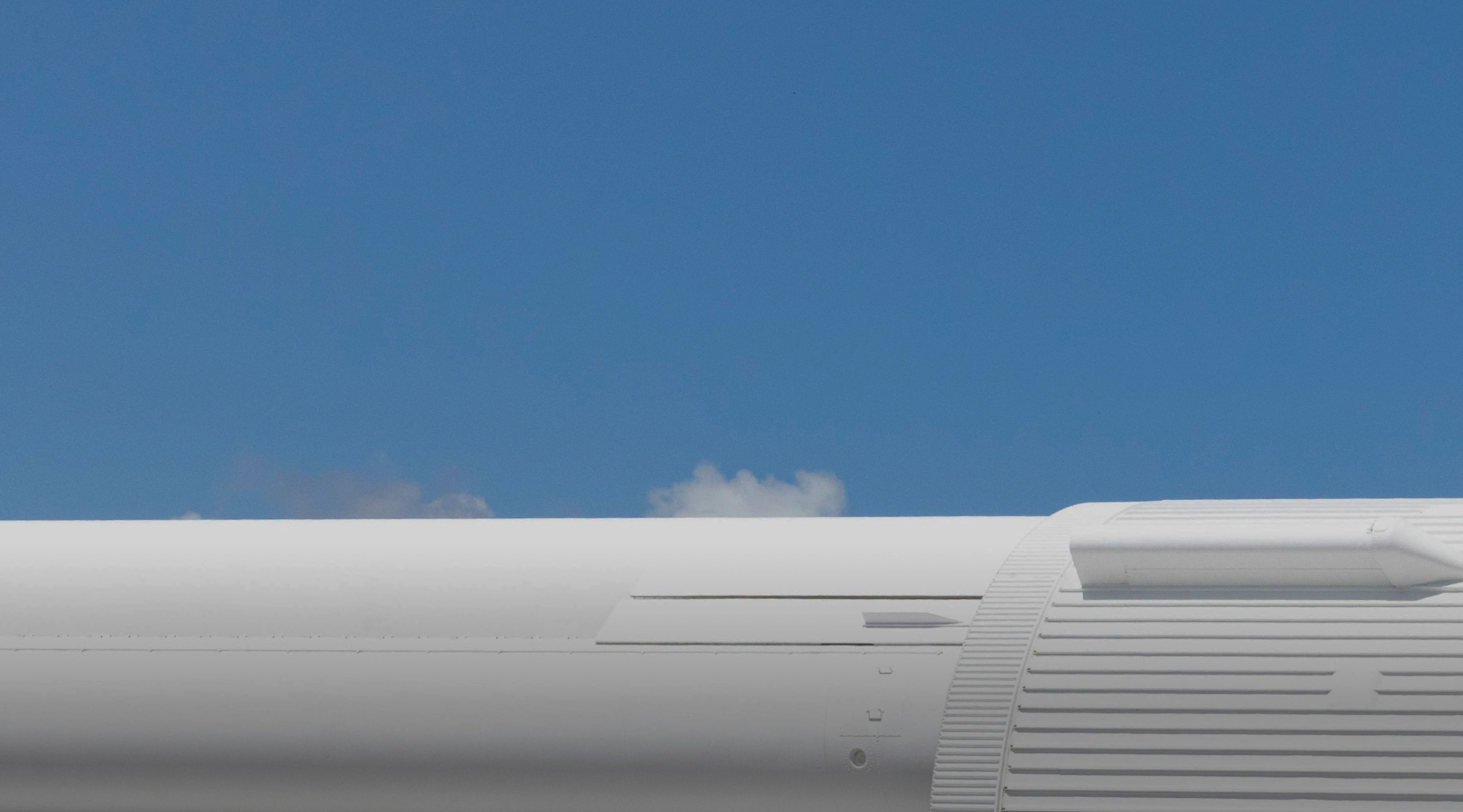 Rocketship under the sky