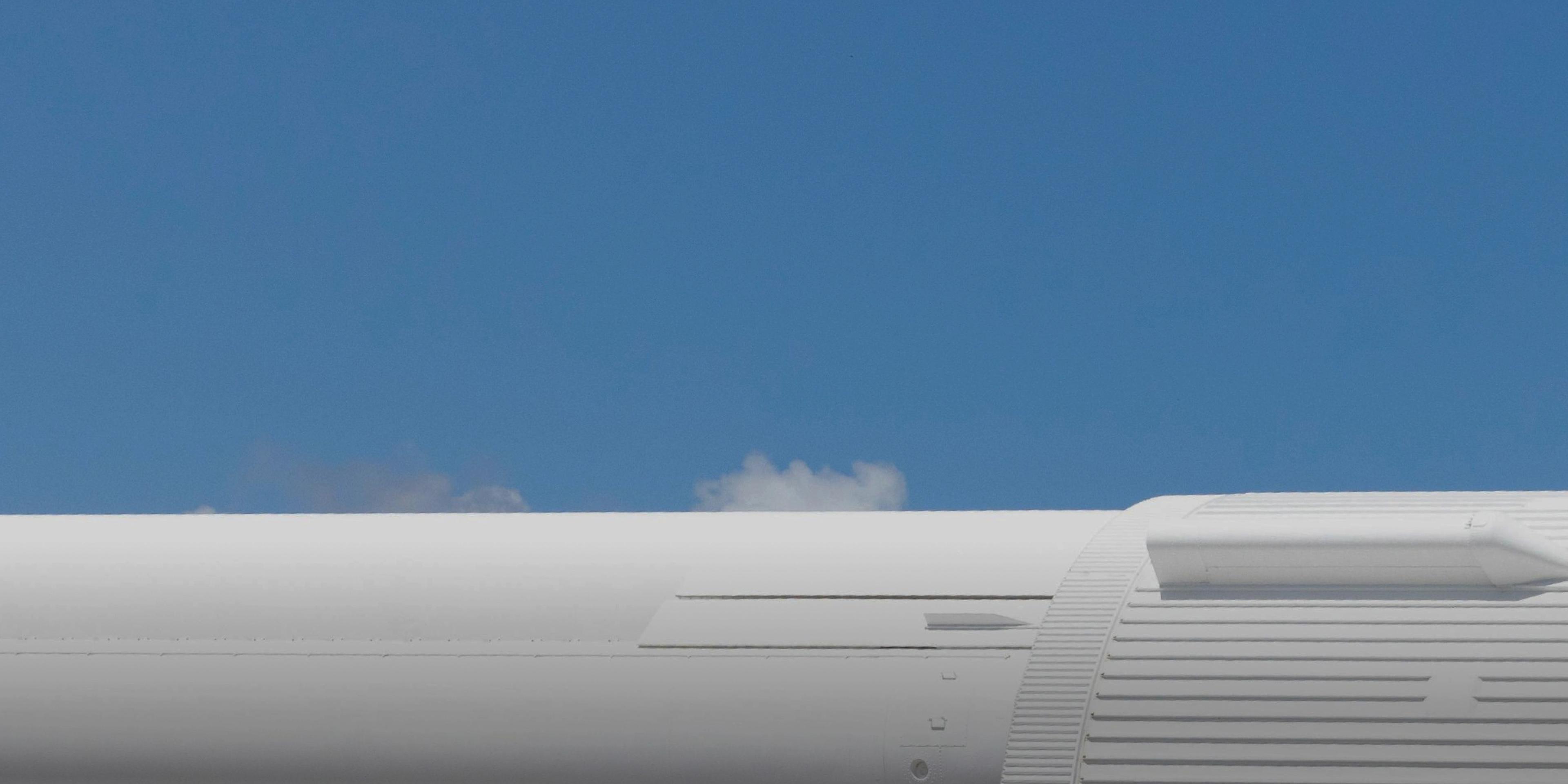 Rocketship under the sky