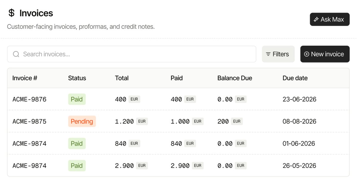 invoices-widget