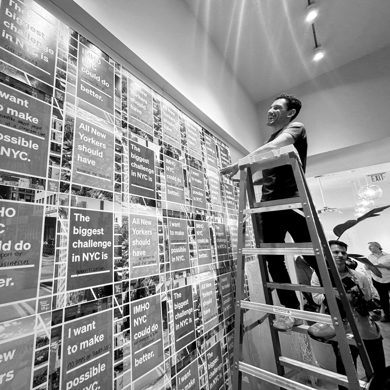 A person browsing books in a library