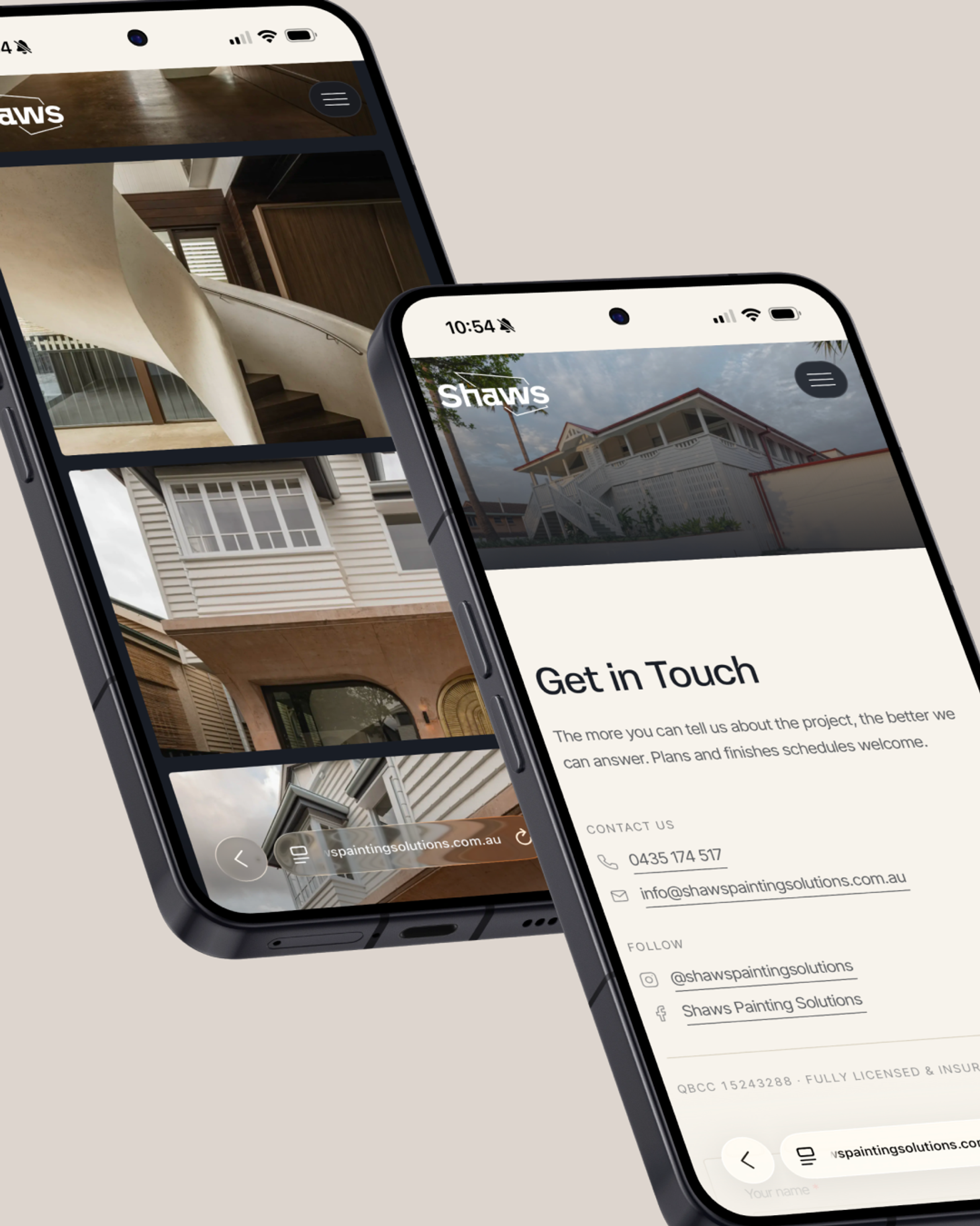 Shaws Painting Solutions Mockup 6