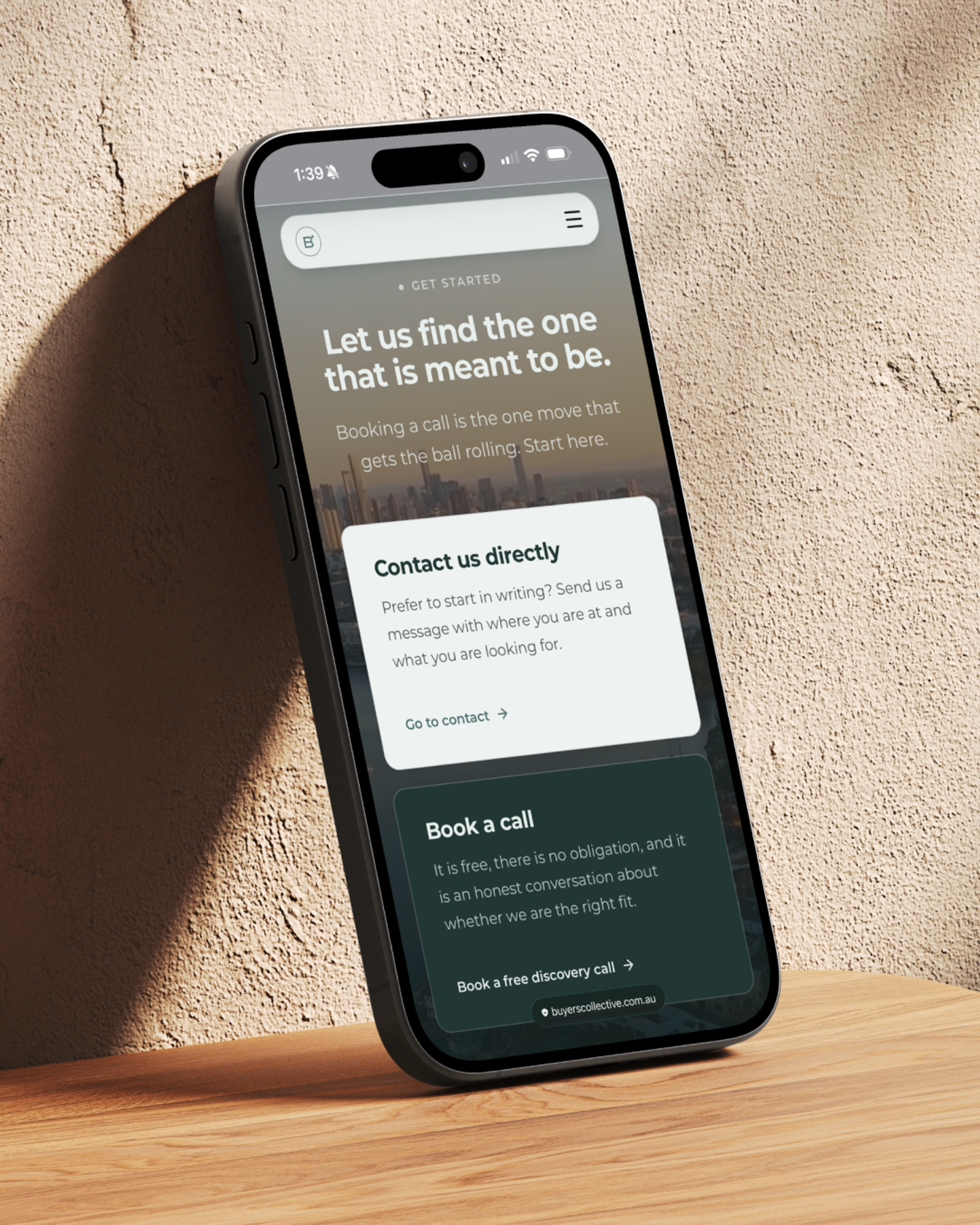 Buyers Collective Website Mockup 3