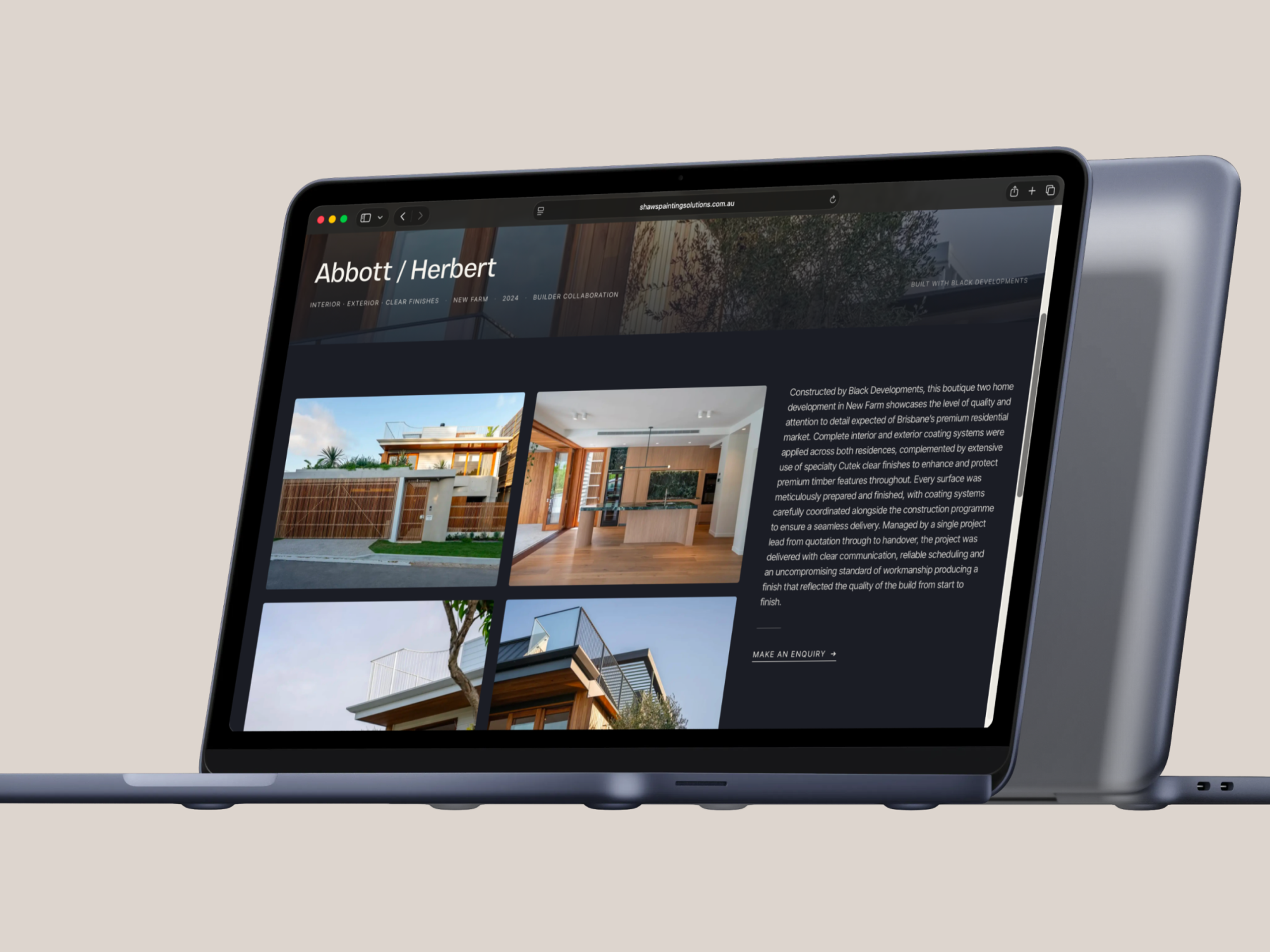Shaws Painting Solutions Mockup 3