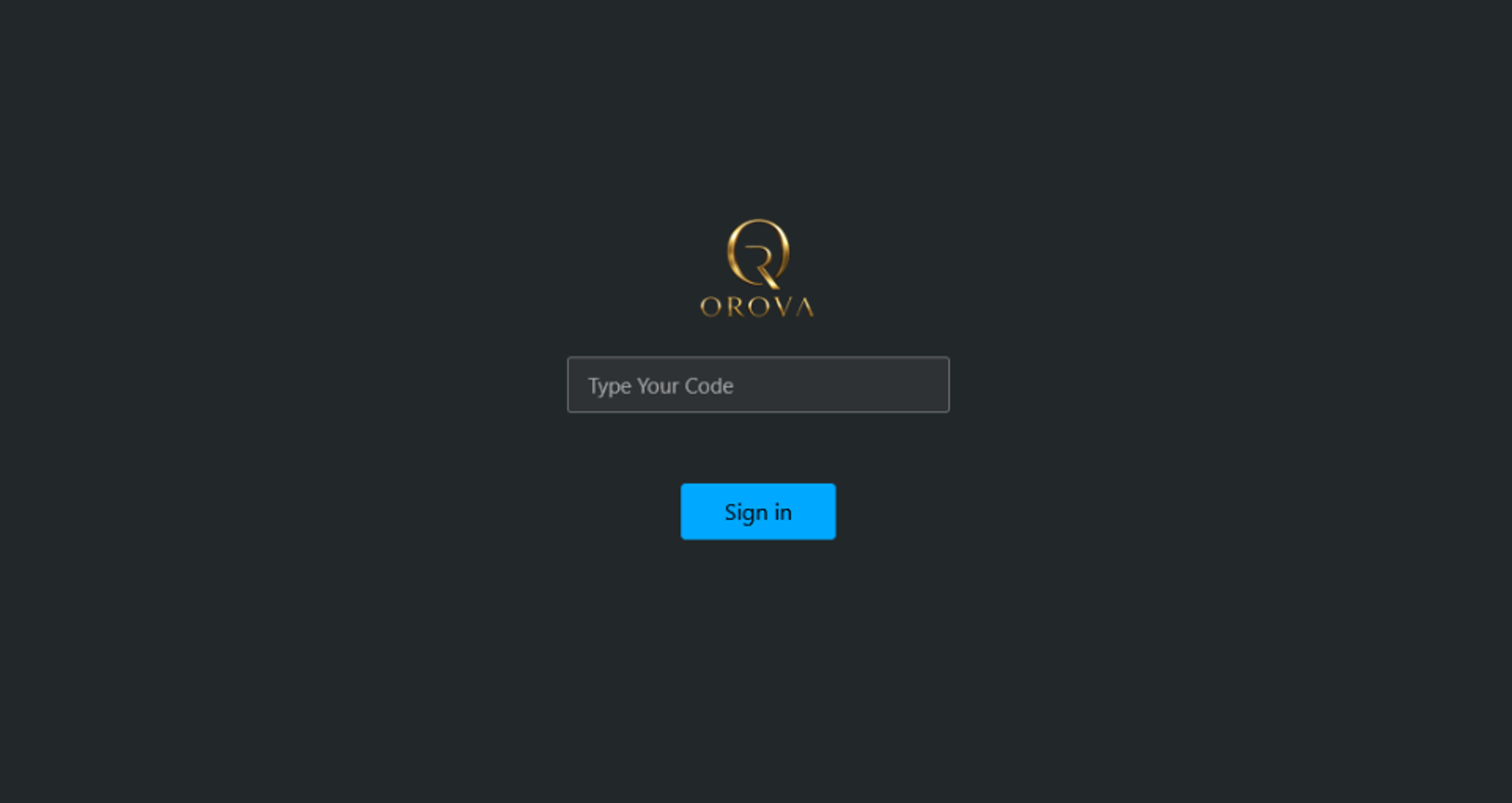 Orova ransomware Tor negotiation portal login page with victim access code field