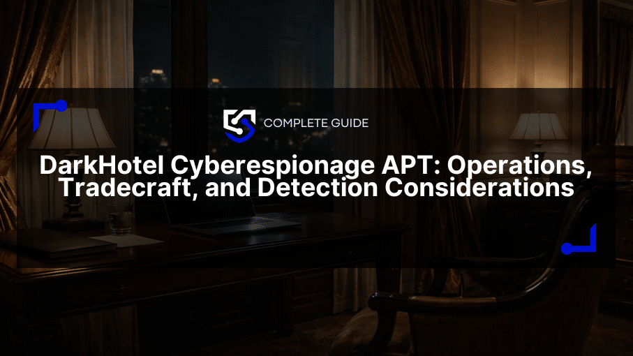 DarkHotel Cyberespionage APT: Operations, Tradecraft, and Detection Considerations