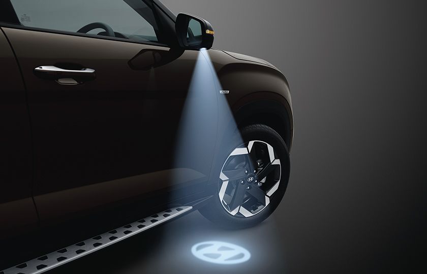 PUDDLE LAMPS WITH HYUNDAI LOGO PROJECTION