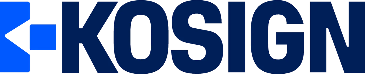 KOSIGN logo - music publishing admin platform powered by Kobalt