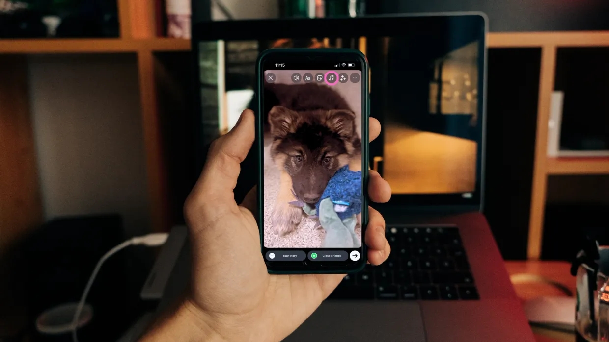 instagram stories, instagram reels, all the photos, post gain, top right corner, easily add music, access