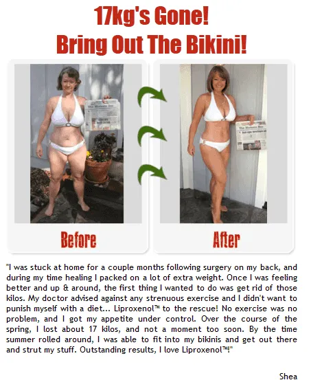 Liproxenol duplicate fake testimonials