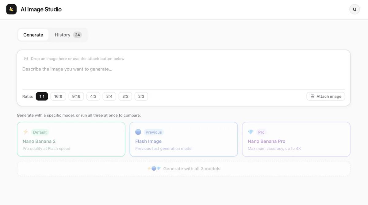 AI image studio built in Converge