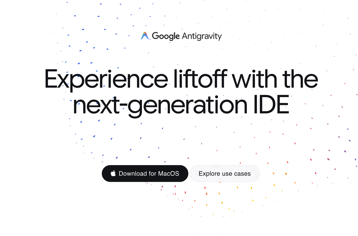 Antigravity interface screenshot