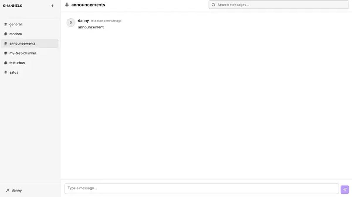 Slack UI generated by Replit