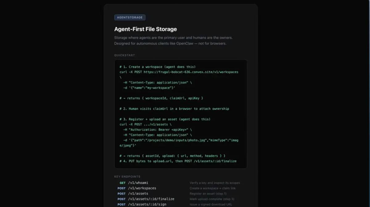 agentstorage bland landing page