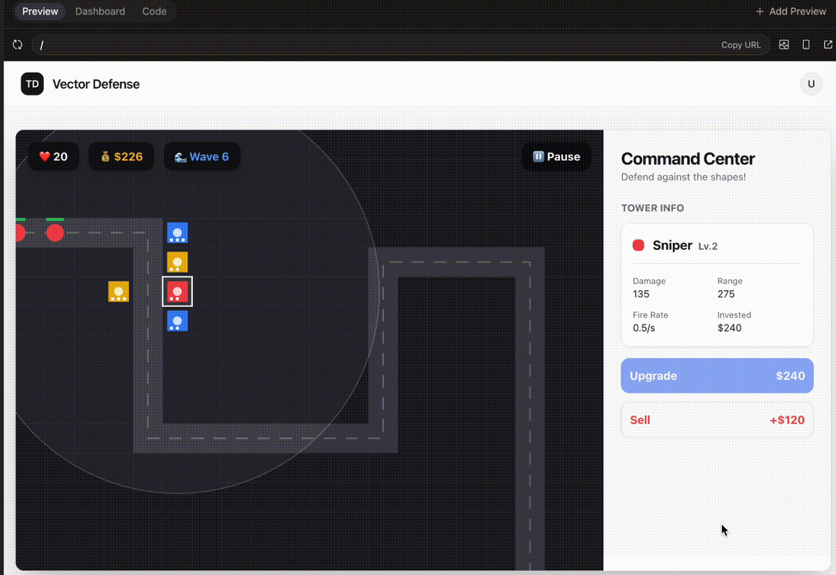 tower defense Gemini 3.1
