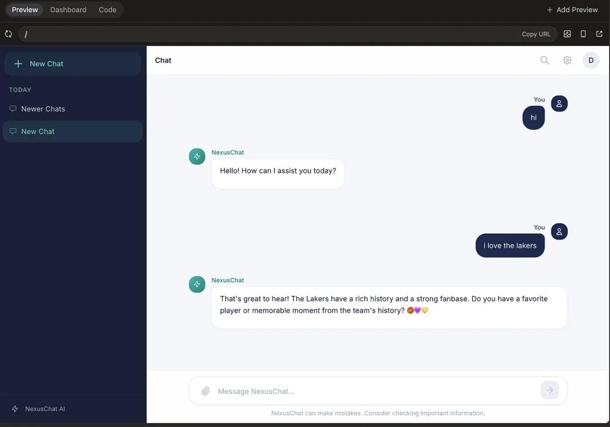 chat window in chatgpt clone