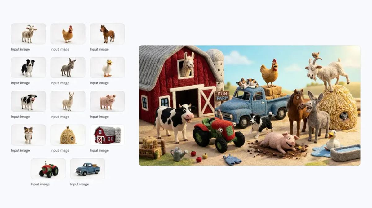 barnyard characters in a barnyard scene