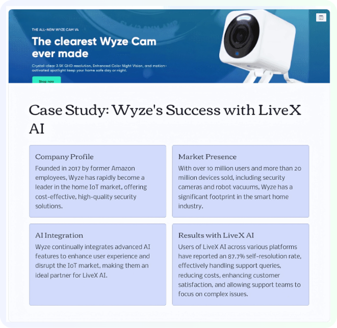 Elevating Customer Support with LiveX Advanced AI Search